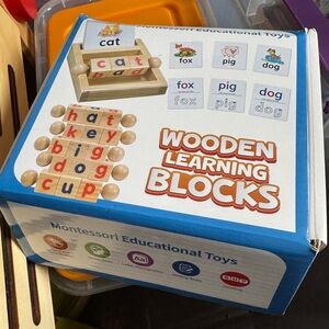 Montessori Wooden Learning Blocks - Multicolor